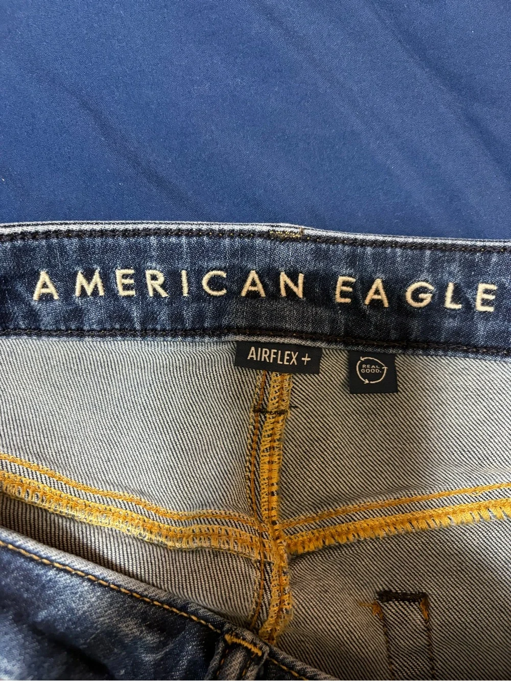 American Eagle Slim Straight Jeans Men's 31x32 Blue Denim Next level Airflex